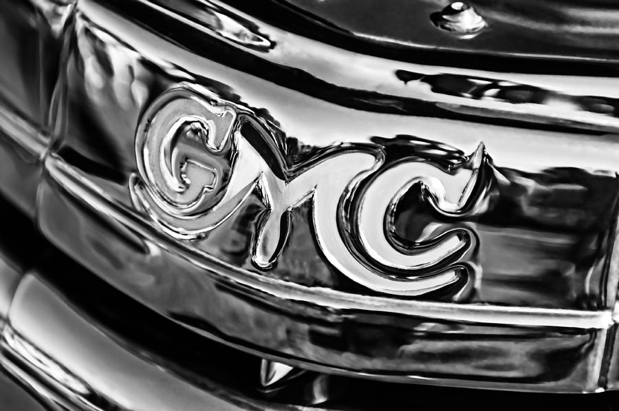 Old GMC Logo - 1940 Gmc Pickup Truck Emblem Photograph by Jill Reger