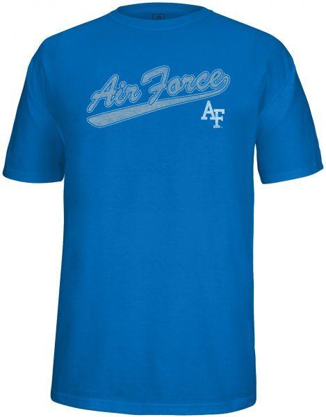 NCAA Air Force Logo - NCAA Air Force Falcons Men's School Name Script Tail Logo Choice Tee