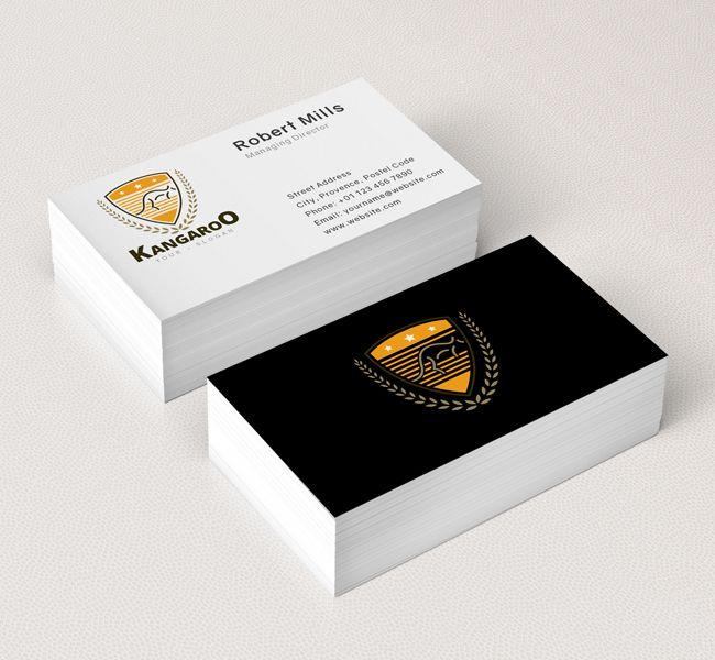 Kangaroo Business Logo - Kangaroo Sports Logo & Business Card - The Design Love