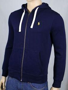 Ralph Lauren Navy Blue Polo Horse Logo - Polo Ralph Lauren Navy Blue Hoodie Full Zip Sweatshirt Yellow Pony ...