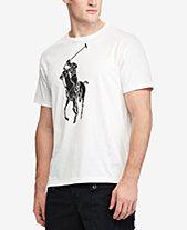 Ralph Lauren Navy Blue Polo Horse Logo - Polo Ralph Lauren Mens T Shirts