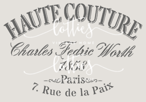 Couture Furniture Logo - A4 Stencil HAUTE COUTURE Furniture Shabby Chic Vintage French ...