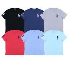 Ralph Lauren Navy Blue Polo Horse Logo - Polo Ralph Lauren Big Pony T Shirt