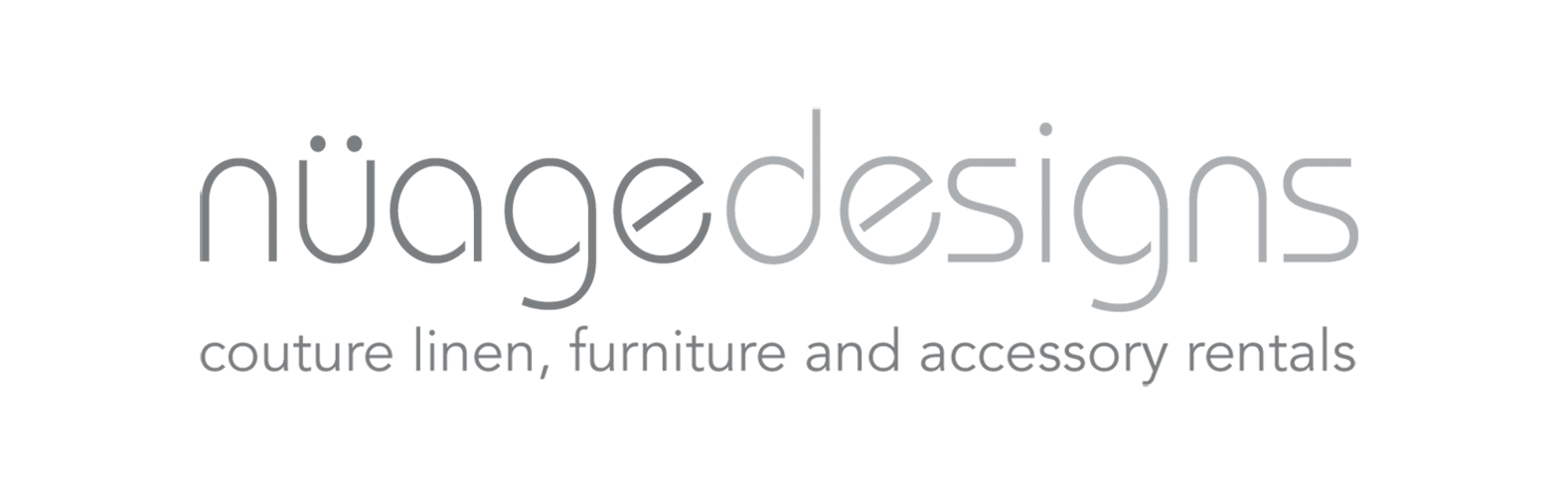 Couture Furniture Logo - Nüage Designs Linen & Furniture Rentals for Weddings & Events