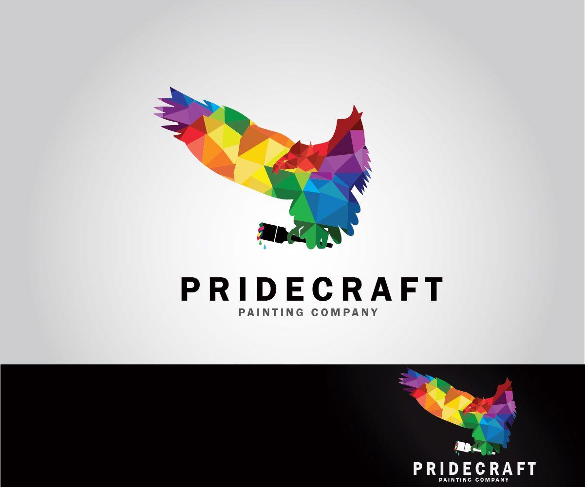 Painting Company Logo - Masculine, Upmarket, Painting Logo Design for Pride Craft Painting ...
