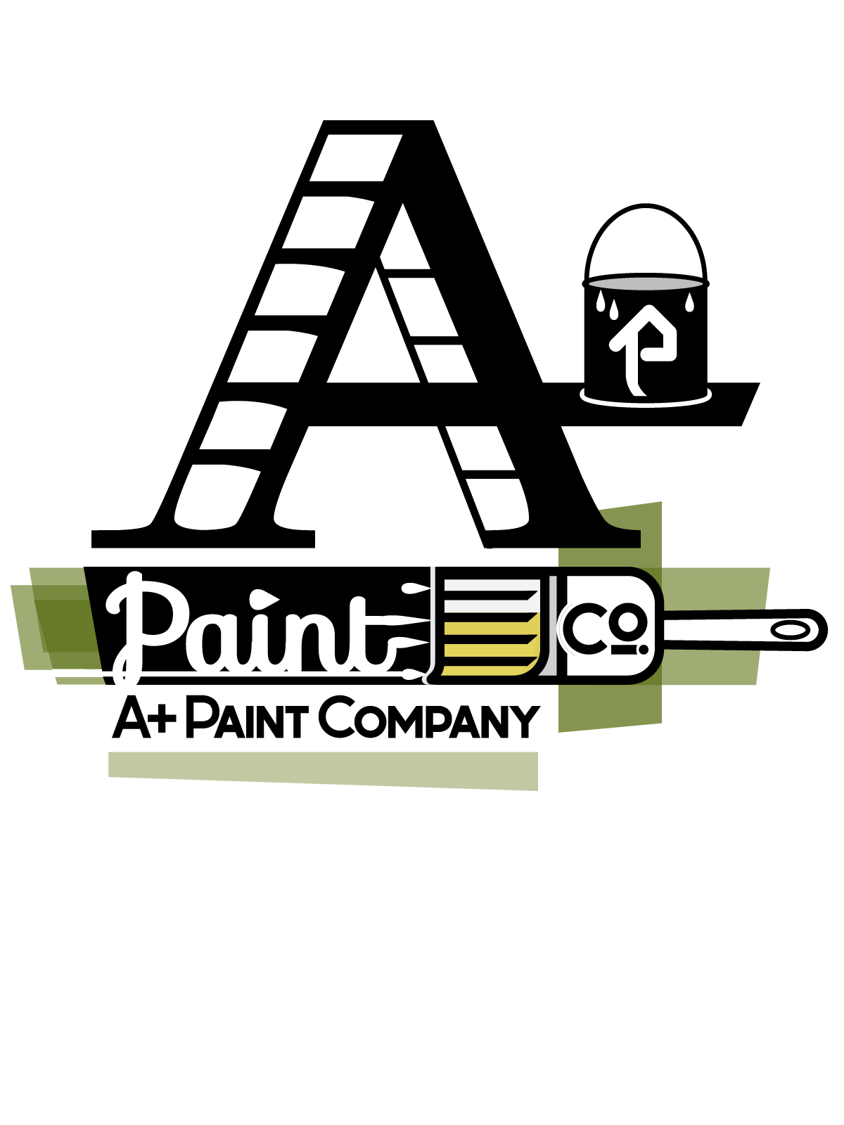Painting Company Logo - A+ Paint Company Identity by Adam Garlinger Illustration + Design