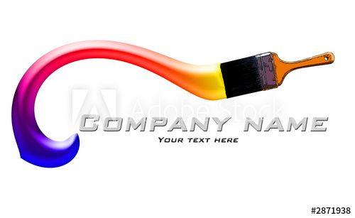Painting Company Logo - house painting company logo - Buy this stock illustration and ...