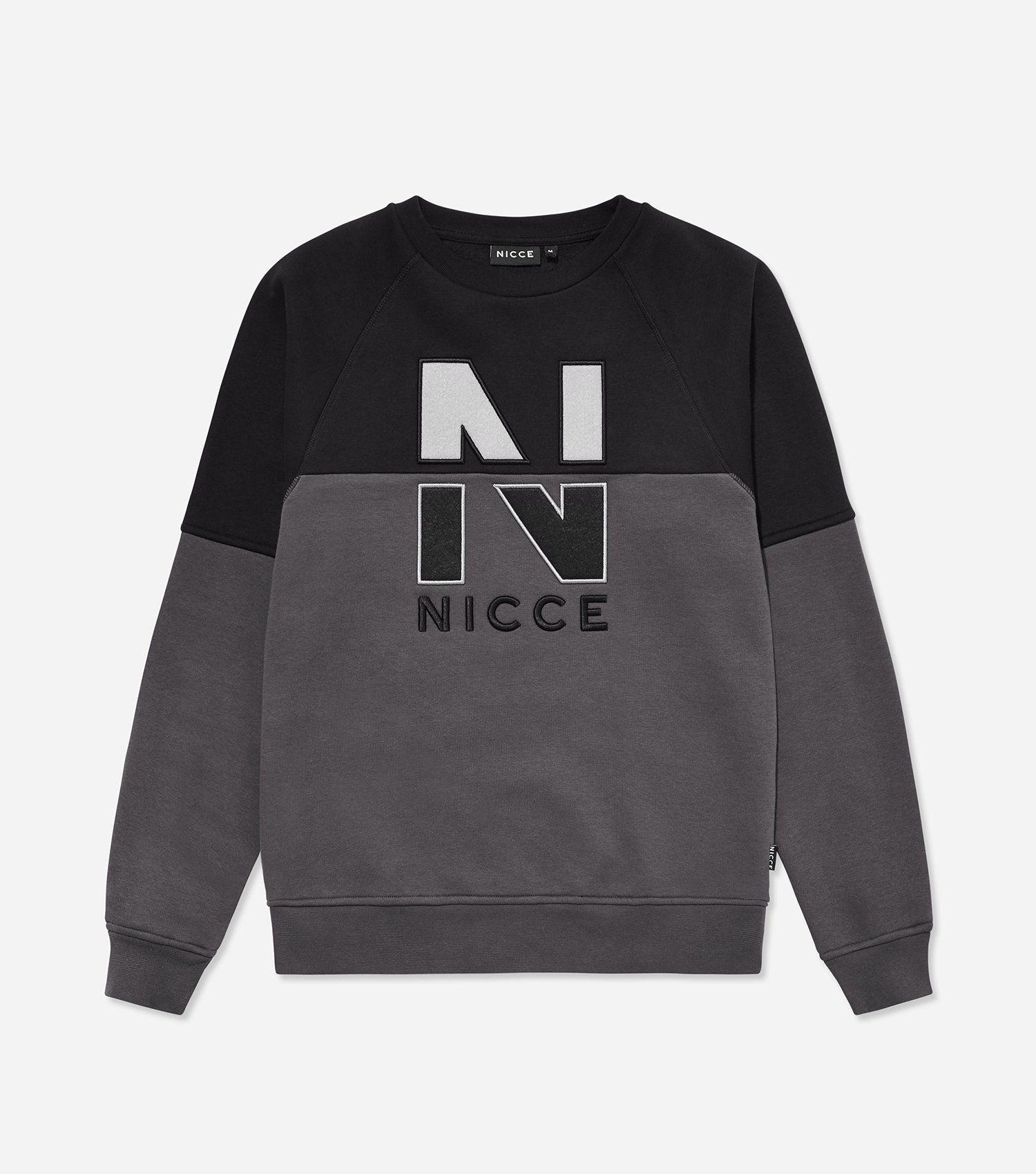 Two N Logo - NICCE SPLIT N LOGO SWEAT | BLACK