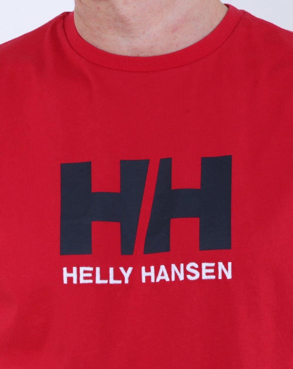 Red HH Logo - Helly Hansen Hh Logo T Shirt Red, Mens, Tee, Summer, cotton, crew neck