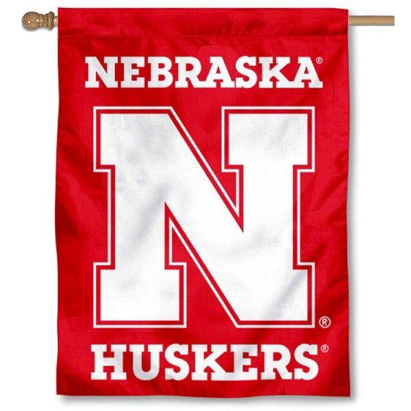 Two N Logo - University of Nebraska N Logo Two Ply House Flag your University of ...