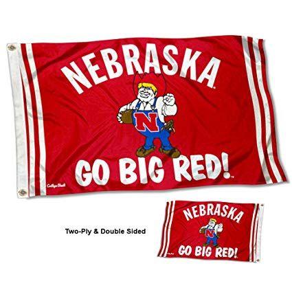 Two N Logo - Nebraska Cornhuskers N Logo Flag College Flags and Banners Co