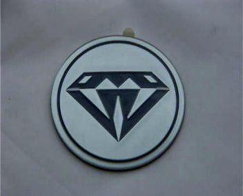 Diamond Car Logo - Geniune AZEV CENTRE CAP EMBLEM with Diamond: Amazon.co.uk