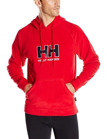 Red HH Logo - Helly Hansen Men's Fleece Logo Hoodie - Red, Small: Amazon.co.uk ...