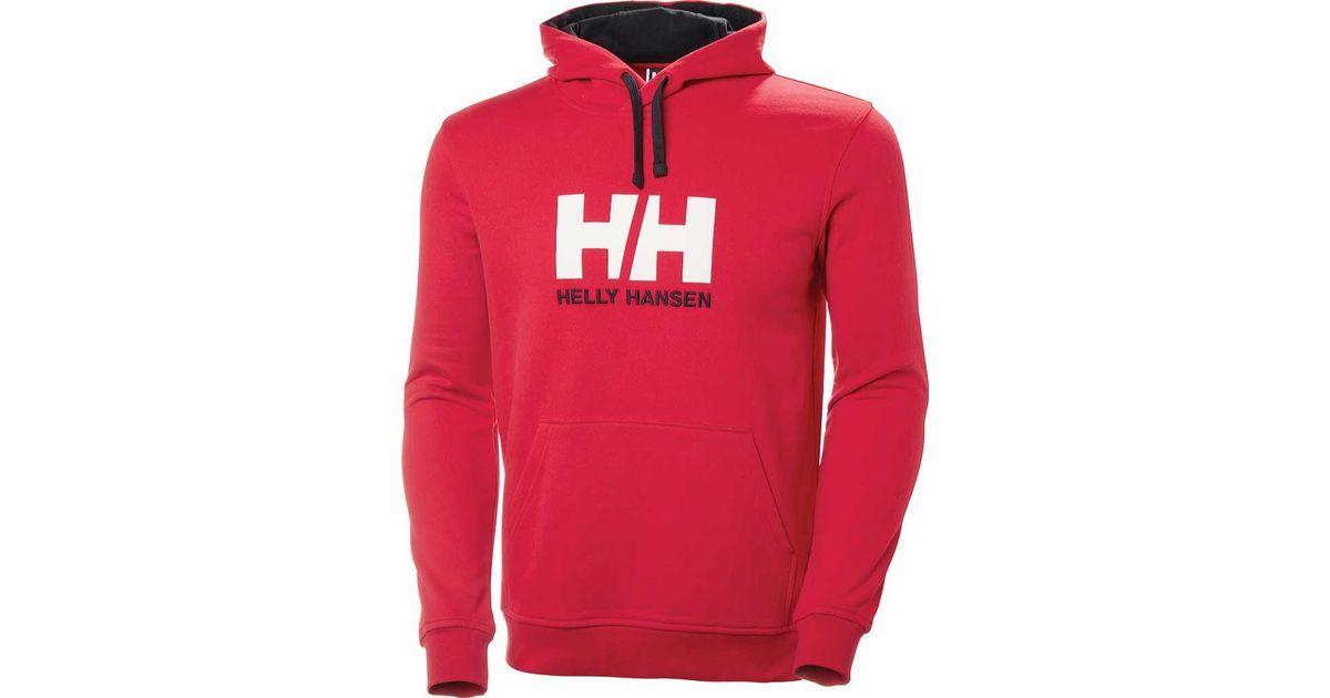 Red HH Logo - Lyst - Helly Hansen Hh Logo Hoodie in Red for Men