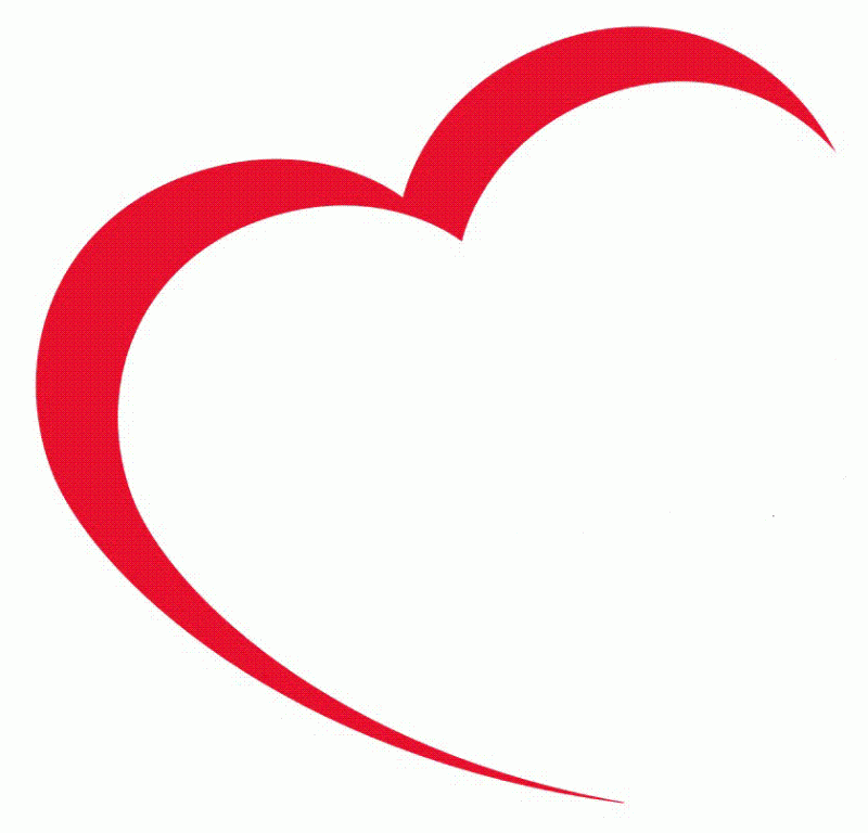 Red Open Heart Logo - Heart Logos