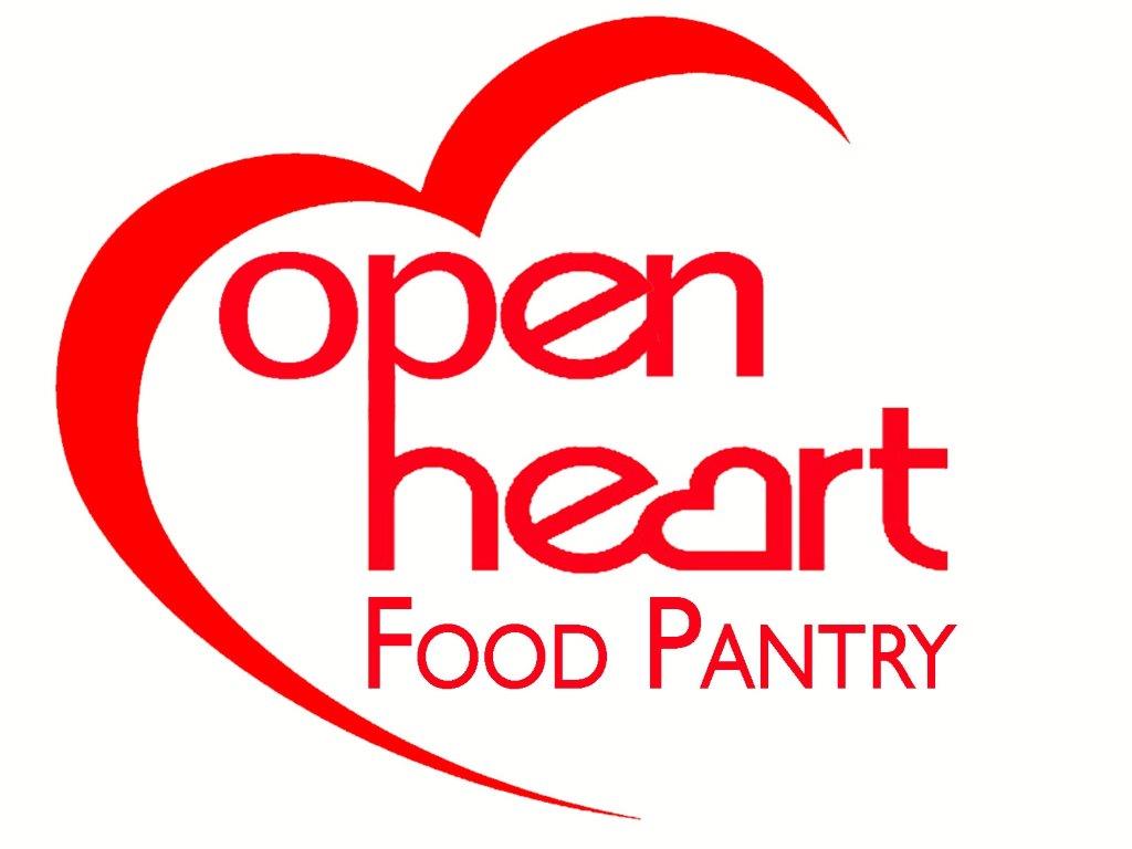 Red Open Heart Logo - Open Heart Food Pantry logo | Christmas Near the Beach