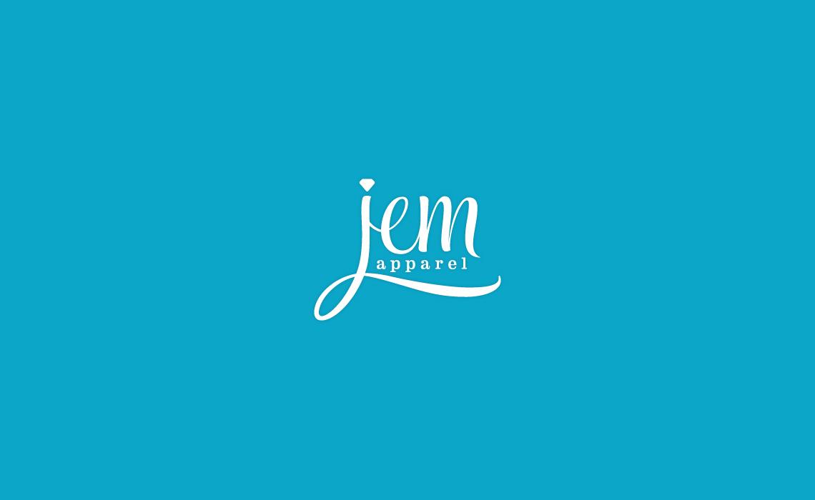 Blue Fashion Logo - j.e.m. Apparel Fashion Logo Design Studio Design Agency