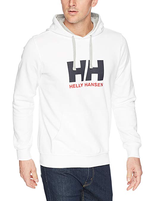 Red HH Logo - Helly Hansen Men's Hh Logo Hoodie, Red, Small: Sports & Outdoors