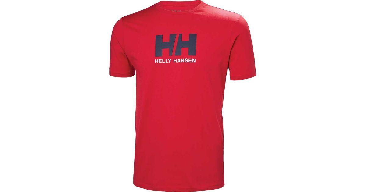 Red HH Logo - Lyst - Helly Hansen Hh Logo T-shirt in Red for Men