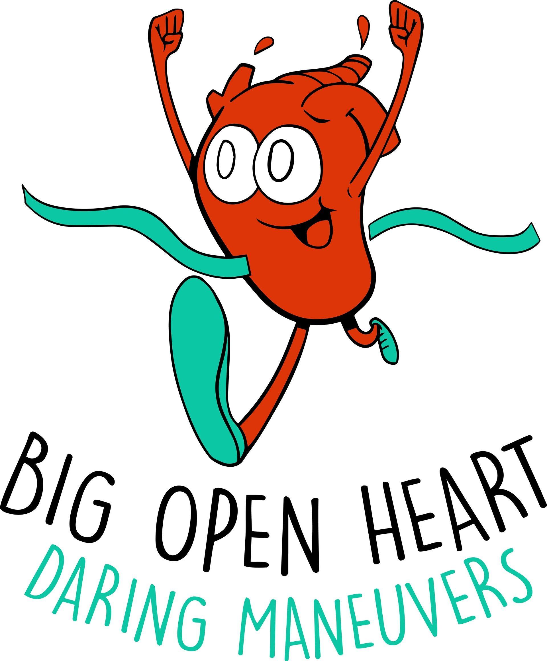 Red Open Heart Logo - Adam Wanliss - Big Open Heart Logo Design