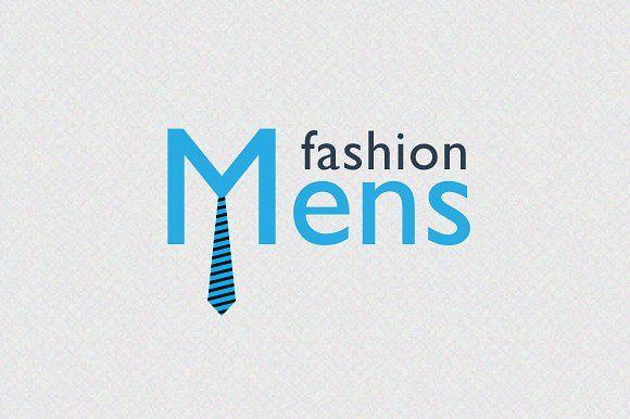 Blue Fashion Logo - Mens Fashion Logo ~ Logo Templates ~ Creative Market
