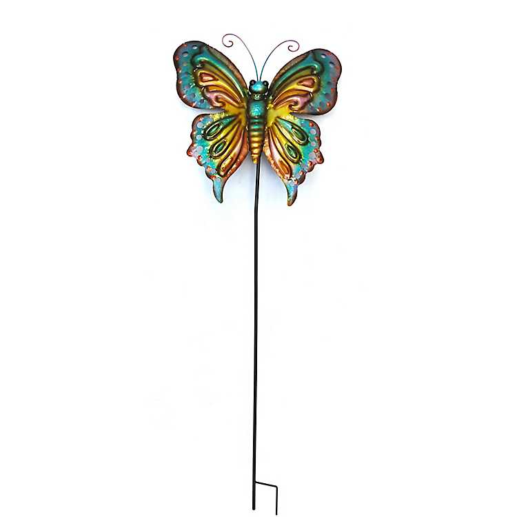 Multicolored Butterfly Logo - Multicolored Butterfly Garden Stake | Kirklands