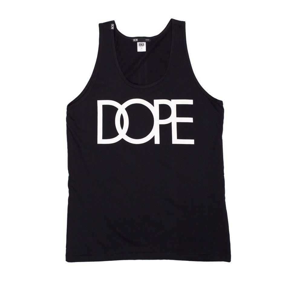 Dope Couture Logo - The Dope Classic Logo Tank Top - Black