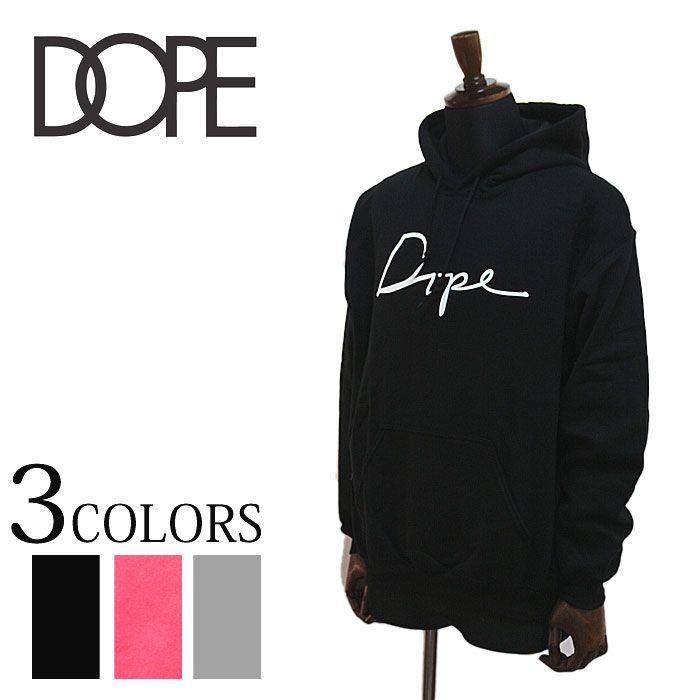 Dope Couture Logo - DOPE dope SCRIPT LOGO HOODIE dope couture[j204]script logo men parka red  gray black fashion S M L