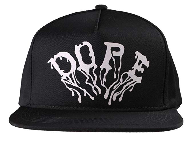 Dope Couture Logo - Dope Couture Brainwash Melting Trippy Logo Art Hat Black White