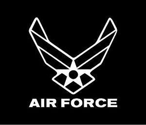 Large Air Force Logo - US AIR FORCE Logo Vinyl Decal Car Window Bumper Sticker | eBay