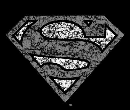 Distressed Superman Logo - DC Comics Superman Logo Distressed Official Men's T-shirt (Black ...