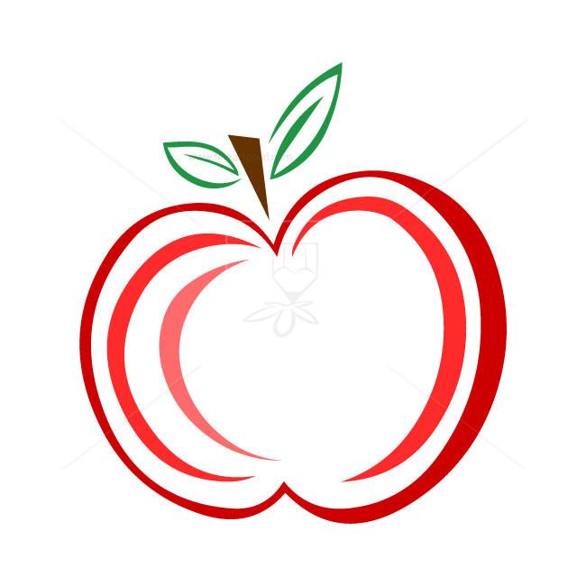 Red Apple Logo - Red apple logo vector. Free vectors, illustrations, graphics, clipart