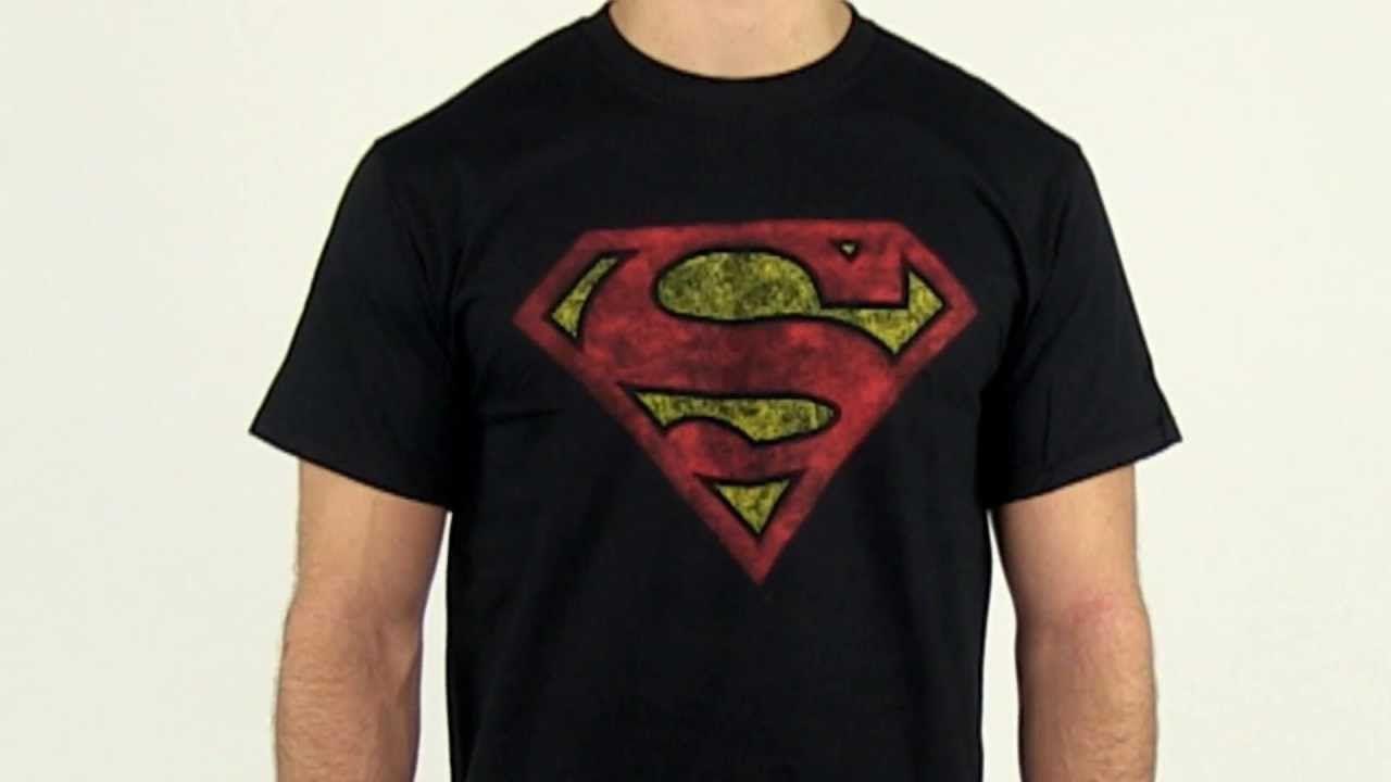 Distressed Superman Logo - Distressed Superman Logo Shirt - YouTube