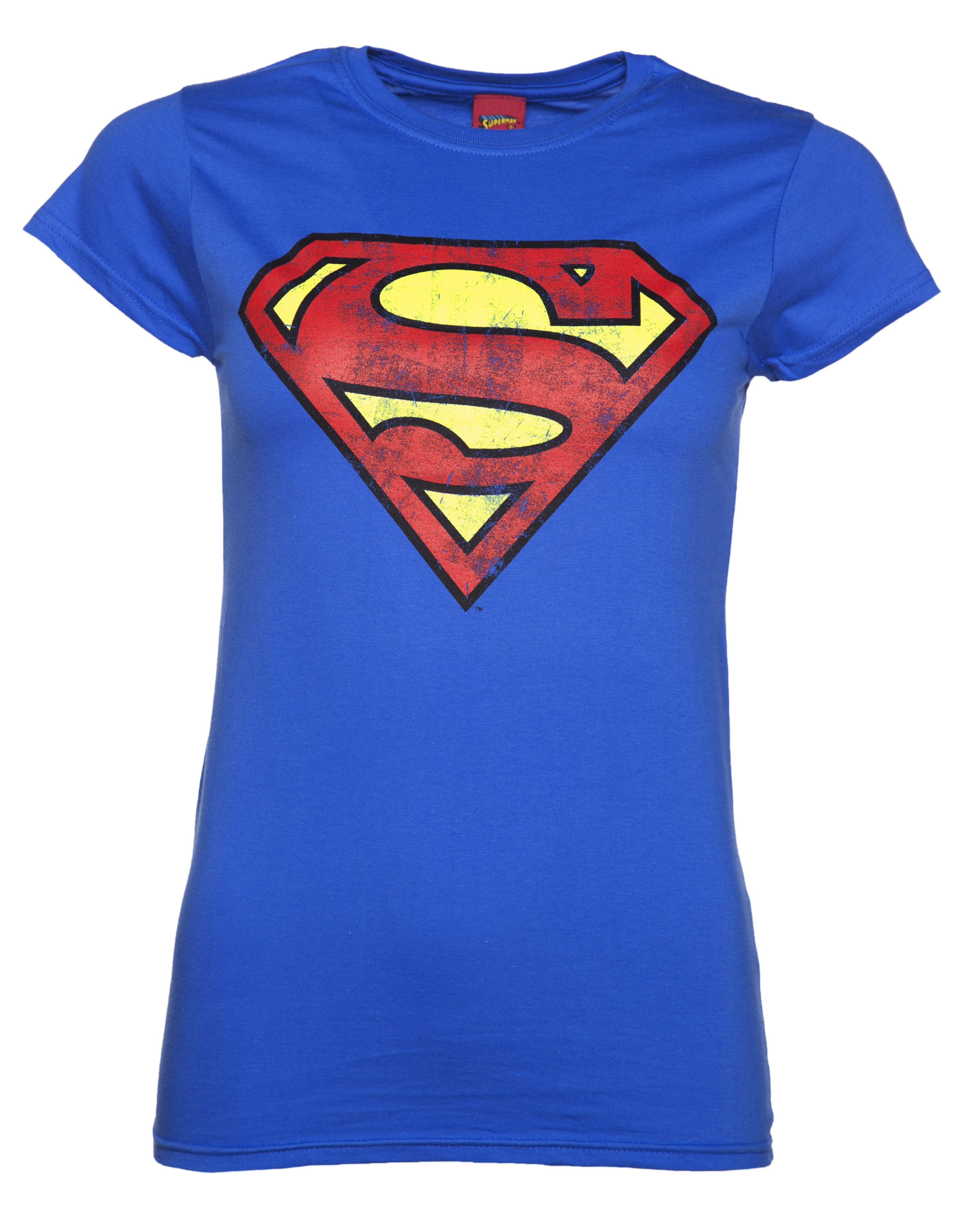 Distressed Superman Logo - Official Superman T Shirts, Tops, Accessories And Gifts