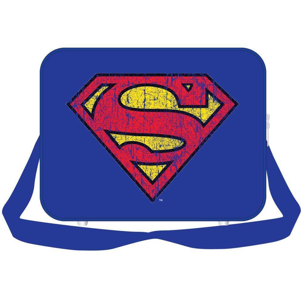 Distressed Superman Logo - DC Superman Distressed Logo Messenger Bag – Welcome to Fox Arts ...