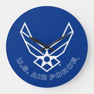 Large Air Force Logo - Air Force Wall Clocks
