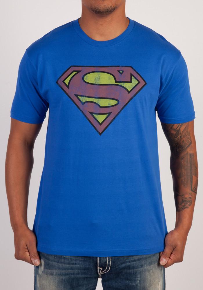 Distressed Superman Logo - SUPERMAN Superman Distressed Logo T-Shirt | Newbury Comics