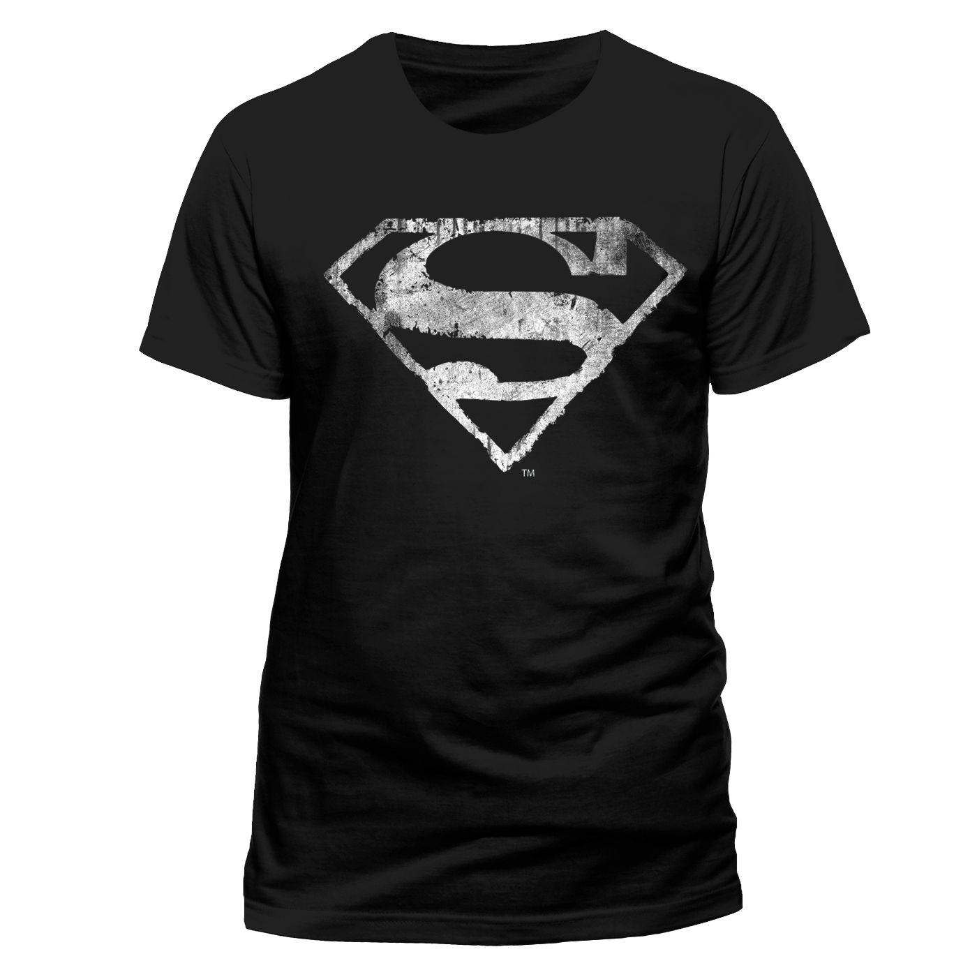 Distressed Superman Logo - Superman 'Logo Distressed' T Shirt. Buy Superman 'Logo Distressed' T