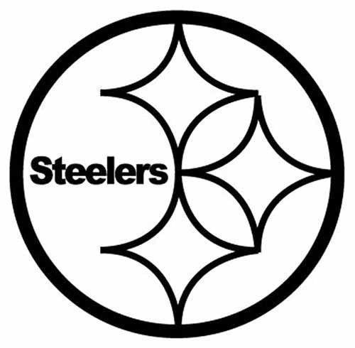 Black and White Steelers Logo - Steelers Window Decal | eBay