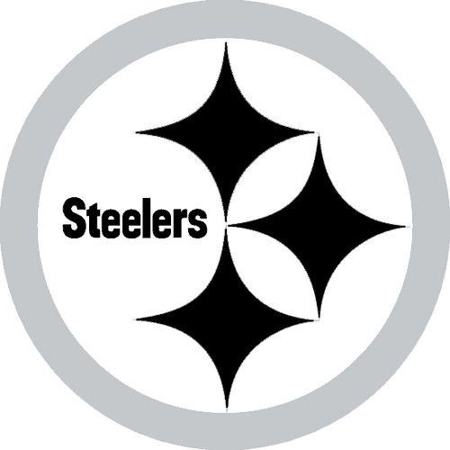 Black and White Steelers Logo - pittsburgh steelers logo in oakland raiders colors
