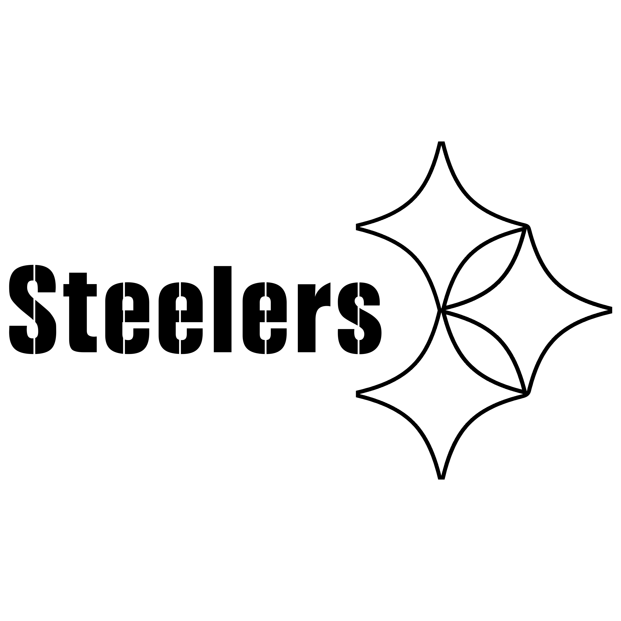 Black and White Steelers Logo - Steelers Logo PNG Transparent & SVG Vector - Freebie Supply