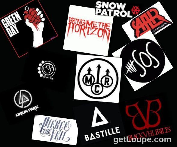 Cool Band Logo - Band Logos Collage
