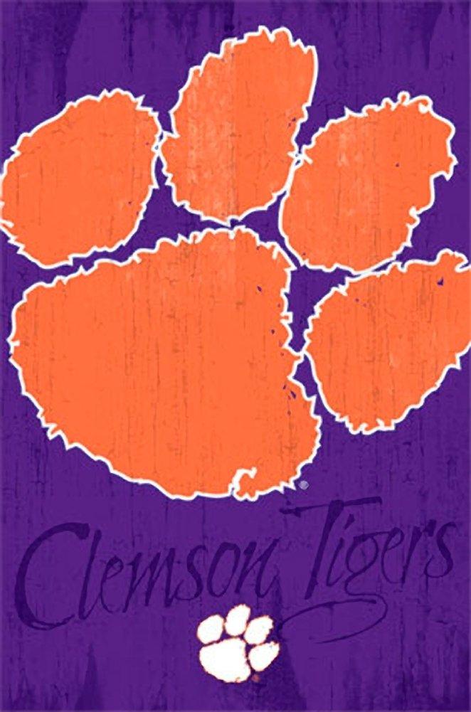 Clemson University Logo - Clemson University Tigers Logo 13 Wall Poster