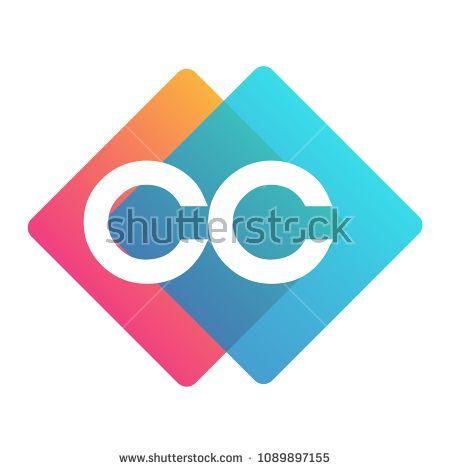 CC Business Logo - Letter CC logo with colorful geometric shape, letter combination