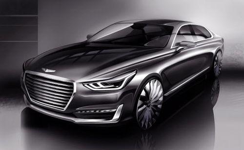 Genesis Car Logo - Hyundai Offers Glimpse of 1st Genesis Luxury Car - The Chosun Ilbo ...