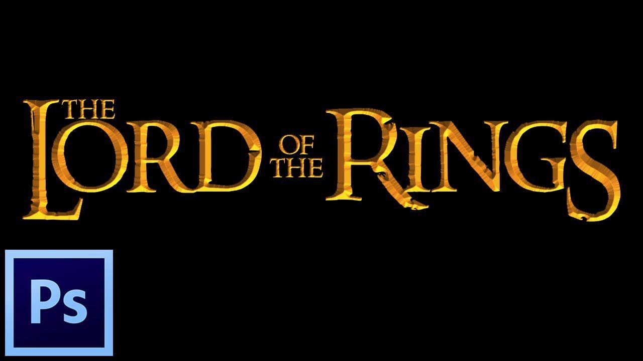 Lord of the Rings Logo - Photoshop Tutorial: How to Create Lord of the Rings Text - YouTube