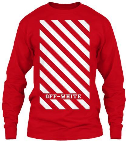 Red Off White Logo - Off-White LOGO Sweatshirt – AthleticsPlays