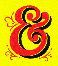 Red and Yellow Ampersand Logo - Best Ampersands image. Calligraphy, Type design, Typographic design