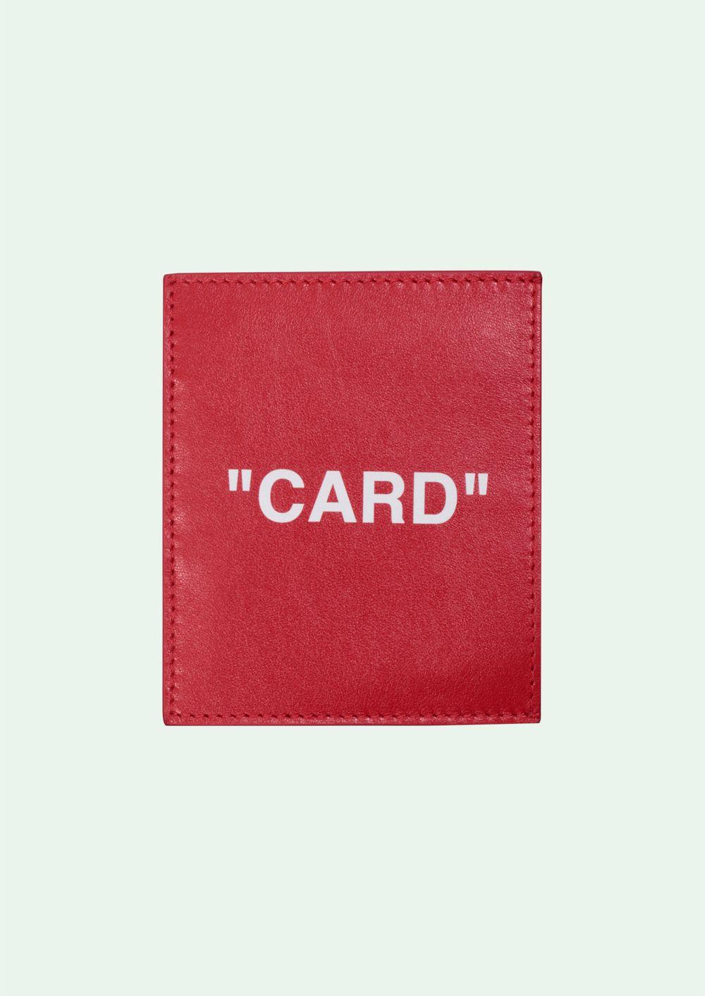 Red Off White Logo - OFF WHITE - Card Holder - OffWhite