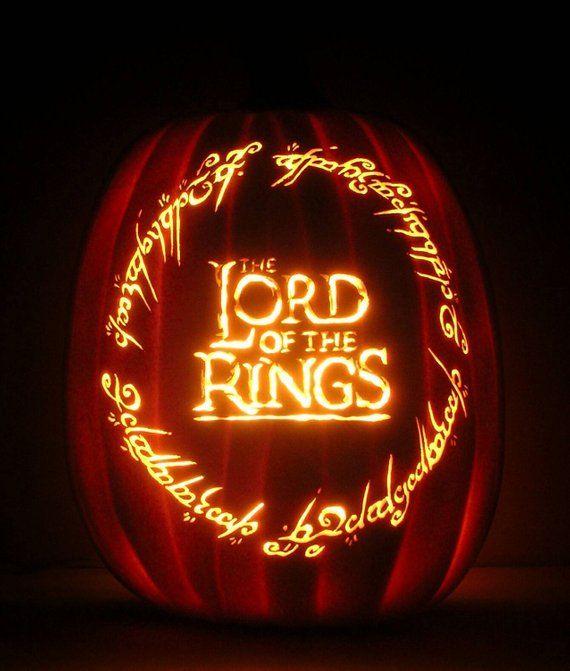 Lord of the Rings Logo - The LORD Of The RINGS Logo Hand-Carved Foam Pumpkin 12 | Etsy